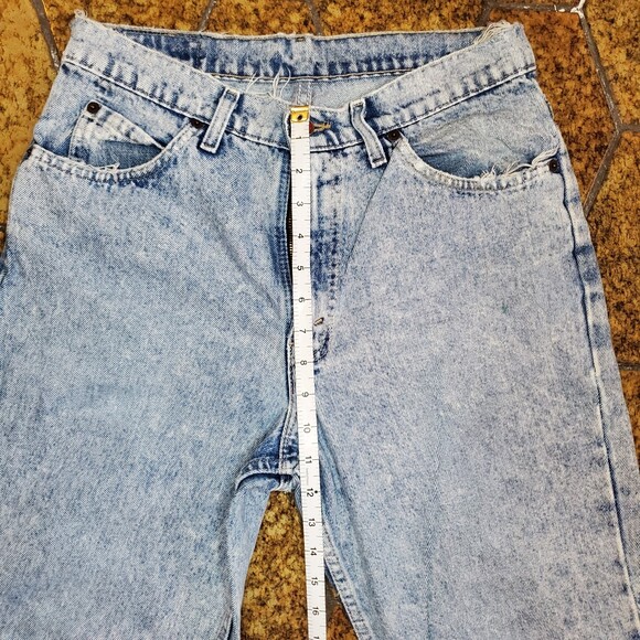 VTG 1980's Brittania Acid Wash WOMENS High Rise Blue Jeans Grunge MOM JEANS SZ30 - Picture 9 of 12